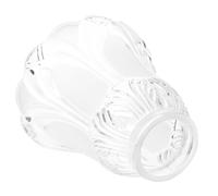 Alipis Paralume in Vetro Decorativo Per Lampada Da Tavolo e Da Parete, Set 4 Pezzi Trasparente Opaco, Coprilampada Di Ricambio Design a Fiore, Compatibile Lampade a Sospensione e Applique