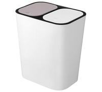 Alipis Pattumiera Doppio Scomparto Per Rifiuti Cestino Per Cucina Con Separazione Umido E Secco Bidone Spazzatura Con Pedale Contenitore Per Raccolta Differenziata