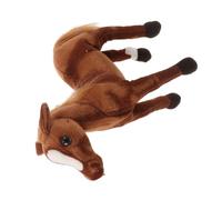 Alipis Peluche Realistico Giocattolo Equestre in Skin-friendly Bambola Animale da Fattoria per Camera da e Giochi Compagno Portatile