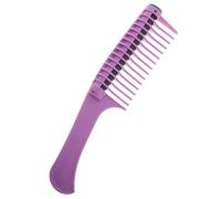 Alipis Pettine a Rulli Integrato per Tintura Chioma in Plastica, Strumento per Colorazione e Trattamento Olio, Pettine da Salone per Uso Domestico e Professionale, Colore Viola, Cura