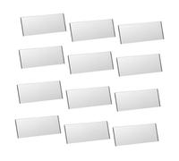 Alipis Piastrelle a Specchio Rettangolari in Acrilico 10 Pezzi, Strisce a Specchio Fai Da Te Per Decorazioni Murali Interne, Kit Per Lavori Artigianali e Scrapbooking