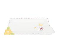 Alipis Piatto Ceramico Rettangolare Coniglio Pasquale, Decorazione Delicata | Tavola di Pasqua, Scena Casa e Festa Personale, Stile Tenero, Finitura Ceramica, Formato Piatto