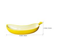 Alipis Piatto in ceramica a forma di frutta: piatto per snack in ceramica a forma di banana - di frutta in porcellana per antipasti, dessert, insalate, caramelle, salse - stoviglie per la casa