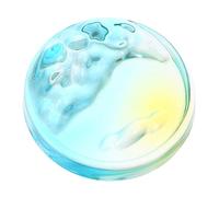 Alipis Piatto in Vetro per Calamaio Rotondo Portainchiostro e Supporto Pennelli per Calligrafia Cinese e Acquerello Vassoio Stabile per Inchiostro e Pittura Artistica Colore Blu Sfumato