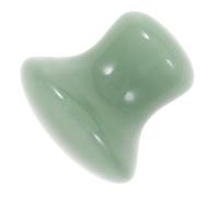 Alipis Pietra Massaggiante Viso in Pietra Verde Forma di Fungo Massager Manuale per Circolazione e Sollievo Strumento Gua Sha per Pressoterapia e Linfodrenaggio Domestico