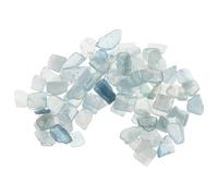 Alipis Pietre Decorative Azzurre per Vasi, Frammenti Cristallo 100 G | Granuli Irregolari, per Acquari e Terrari, Riempitivo Decorativo per Ciotole, Colore Blu