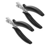 Alipis Pinze per Extension Chioma 2 Pezzi Mini Pinze Nano Impugnatura Cromata a Denti Netti Strumento Multifunzionale per Rimozione Extension Nastro Adesivo Uso Professionale per