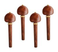 Alipis Piroli per Violoncello in Palissandro, Set da 4 Pezzi, Manopole Intarsiate, Accessori per Strumenti a Corda, Adatti a Concerti e Prove