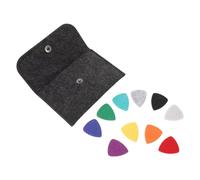 Alipis Plettro Feltro per Ukulele e Chitarra Morbido Plettro Lana con Custodia per Strumenti Corda Riduce Rumore Design Triangolare per Pratica Musicale