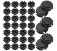 Alipis Plug Rotondo per Salvadanaio 50 Pezzi in Plastica Nero, Base a Doppio Strato per Money Pot e Realizzazione Bambole Colore Casuale