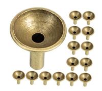 Alipis Porta Coni di Incenso 24 Pezzi in Lega Oro a Forma di Imbuto Base Stabile e Materiale Robusto, per Yoga e Meditazione