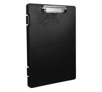 Alipis Portablocco Multifunzione con Scomparto Porta Documenti Clip per File Resistente e Leggero Organizer Compatto per Ufficio Scuola e Casa Protezione per Memorie Colore Nero