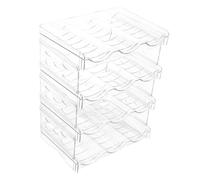 Alipis Portabottiglie Impilabile Organizer Per Bottiglie d Da Cucina Portabottiglie Multistrato Per Frigorifero e Scaffali Adatto Diverse Dimensioni Bottiglie d e Sottovuoto