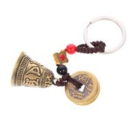 Alipis Portachiavi in Rame Campanella Sei Parole Sacre, Stile Cinese Antico, Superficie Liscia e Design Unico, Accessorio Creativo per Chiavi e Borse