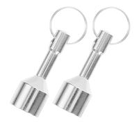 Alipis Portachiavi Magnetico 2 Pezzi Calamita Forte da 12kg, Tester D’oro e Argento Compatto per Gioielli e Monete, Strumento Multifunzionale per Verifica Metalli in Casa e Viaggi