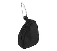 Alipis Portamonete Mini con Cerniera e Moschettone, Portafoglio Compatto Oxford, Piccolo Porta Soldi Portatile per Viaggio e Sport, Custodia Nera per Chiavi, Carte e Contanti Uomo e