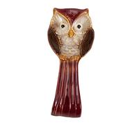Alipis Portaoggetti Owlware Portautensili Portaposate Poggia Cucchiaio Porta Mestolo Per Arredamento Da Cucina in Ceramica Rossa