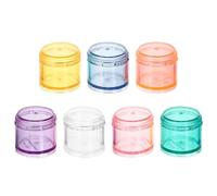 Alipis Portapillole Settimanale Tascabile 7 Scomparti Colorati, Organizer Portatile in PC Design Impilabile per Uso Domestico e Viaggio Stili multipli