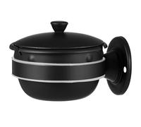 Alipis Posacenere da Parete in Acciaio Inox Nero Coperchio Antivento per Bagno Wc e Ambienti Interni ed Esterni Posacenere Moderno da Muro per Fumatori in Casa Ufficio e Hotel