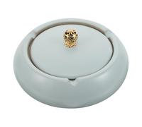 Alipis Posacenere per sigarette con coperchio: antivento per interni/esterni - Portasigari - Posacenere decorativo per casa, scrivania, ufficio e patio - Regalo per papà