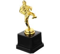 Alipis Premio Taekwondo con Statua Mossa Marziale Curva Cerimonia Concorso Base Ampia per Targa Personalizzabile Superficie Liscia e Resistente