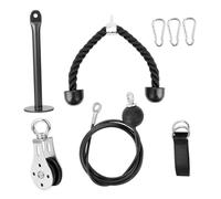 Alipis Puleggia Cavo per Allenamento Braccia Tricipiti Attrezzi Palestra Casa Corda Alta Resistenza Puleggia Girevole Facile Installazione e Portatile per Esercizi Indoor e Outdoor