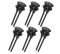 Alipis Pulsante di Scarico Doppio per Serbatoio Wc Nero, Set da 6 Pezzi Ricambio Compatibile per Cassette Acqua Bagno, Installazione Rapida e Utilizzo Efficiente Doppia Pressione