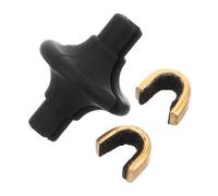 Alipis Pulsanti Kisser per Tiro con Arco in Silicone Nero Clip Ancoraggio in Rame Strumento di Posizionamento per Punti di Ancoraggio Migliora Precisione e Ripetibilità nel Tiro con Arco