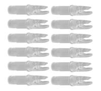 Alipis Puntale Freccia in Plastica Trasparente per Allenamento, 6,2 MM | Accessorio per Asta Diametro Interno 6, 2mm, Adatto alla Pratica, Confezione Singola