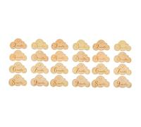 Alipis Pz oggetti fotografici del mese di shower segni di crescita del bambino di annuncio del bambino carte cardine dei cerchi in legno segni di mesi appena nati