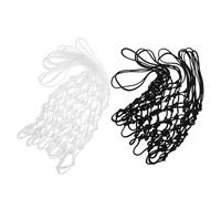 Alipis Rete da Basket Resistente alle Intemperie 2 Pezzi in Nylon 12 Anelli per Sostituzione Professionale Funzione Anti per Campi da Basket All'aperti