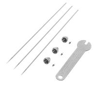 Alipis Ricambi Aerografo Professionale con Ugelli in Rame e Aghi in Acciaio Resistente Set Misura per Tessuti e Verniciatura di Precisione Compatibile con Aerografi Comuni Facile da