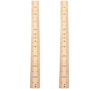 Alipis Righelli per Quilling in Legno 2 Pezzi Righello da Cucito Leggero e Compatto Misure Precise Strumento Artigianale per Sartoria e Taglio Tessuti per Uso Professionale e Fai da