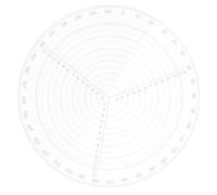 Alipis Righello di Centraggio per Tornio 30 Cm in Acrilico Resistente, Strumento di Ricerca Centro per Lavorazione Legno, Plastica e Materiali Compositi, Bussola per Falegnameria