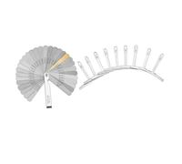 Alipis Righello Misuratore Raggio per Chitarra Set 2 Pezzi in Acciaio Resistente Calibro Spessimetro Pieghevole per Manutenzione e Misurazione Professionale Strumenti Liutaio Portatile