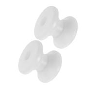 Alipis Rullo per Ancora Barca in Nylon Bianco 2 Pezzi, Accessori Nautici per Kayak e Yacht, Dimensioni 6,5x6x5,5cm, Riduce Resistenza al Rotolamento per Avventure Marine