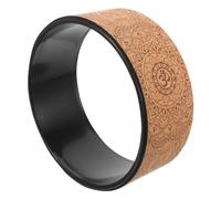 Alipis Ruota Yoga in PU Morbido e Sughero Tpe Roller Antiscivolo per Stretching Schiena e Muscoli Attrezzo Pilates per Flessibilità e Allenamento Core Pratico e Durevole