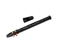 Alipis Sassofono Tascabile a 8 Fori Nero Mini Sassofono Portatile in Plastica Strumento a Fiato Piccolo per Musica Ovunque