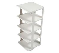 Alipis Scarpiera Multi- in Plastica Bianca Organizer Modulare per Scarpe da Ingresso e Facile da Pulire Soluzione per Ordine e Deposito