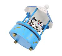 Alipis Scatola Musicale in Legno con Giostra Rotante e Meccanismo Corda Cavallo Intagliato Decorazione Versatile per Camerette e Ambienti Domestici Eleganti