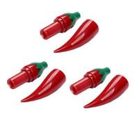 Alipis Scatola Porta Aghi da Cucito a Forma di Peperoncino Set da 3 Bottiglie per Aghi da Ricamo Piccolo Organizer Portatile per Perline e Mini Gioielli Regalo per Appassionati di