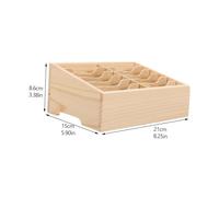 Alipis Scatola Porta Oggetti in Legno Multi-scomparti per Cellulare e Cancelleria Organizer da Scrivania Robusto per Ufficio Casa Aula Supporto Tavolo per Telefono e Piccoli Accessori