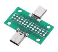 Alipis Scheda di Type-c USB 3.1 Maschio Femmina a Doppia Faccia | Plastica, Collegamento Stabile e Accesso Facile al Segnale, per Validazione Progetti e Verifica su Scrivania