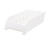 Alipis Scolapiatti da Cucina in Plastica Bianca, Drenaggio Ventilato | Lavello Cucina e Piano Lavoro, Leggero, Fori Inferiori, per Tazze e Tazzine, Casa
