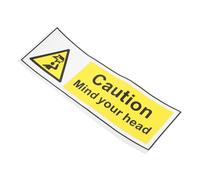 Alipis Segnale Sicurezza Autoadesivo Attenzione Alla Testa Realizzato in Materiale Pp e Antiolio Per Uffici Hotel Ristoranti e Soffitti Bassi