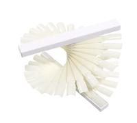 Alipis Set 1 Pezzo Espositore Unghie Finte in Plastica Bianca a Forma di Ventaglio per Mostrare Colori Gel Unghie e Pratica Nail Art per Occasioni Speciali