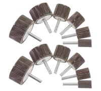 Alipis Set 12 Pezzi Ruote Lamellari Abrasive per Trapano, Testa Levigatrice e Lucidante per Metalli, Legno e Plastica, Accessori per Sbavatura e Finitura di Precisione, per Officina e