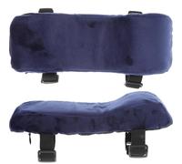 Alipis Set 2 Cuscini per Braccioli in Memory Foam Lento Ritorno Supporto Ergonomico per Braccioli Sedie da Ufficio e Casa Poggiagomiti Sostituibili Blu per Comfort Prolungato