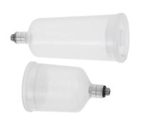 Alipis Set 2 Pezzi Contenitori per Vernice Smontabili per Aerografo in Plastica e Acciaio Flaconi Ricaricabili per Modellismo Decorazioni Torte Art