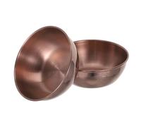 Alipis Set 2 Pezzi Piatti in Acciaio Inox per Salsa e Spezie, Piatti da Antipasto Miniatura per Condimenti, Uso Cucina, Barbecue e Picnic, Colore Rosa Oro
